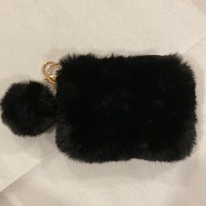 New Furry change purse with pom-pom keychain.